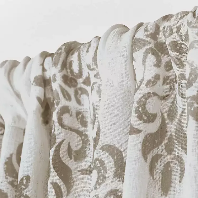 Curtains & Drapes-Kirklands Home Nagano Linen Curtain Panel Set, 96 in. Tan