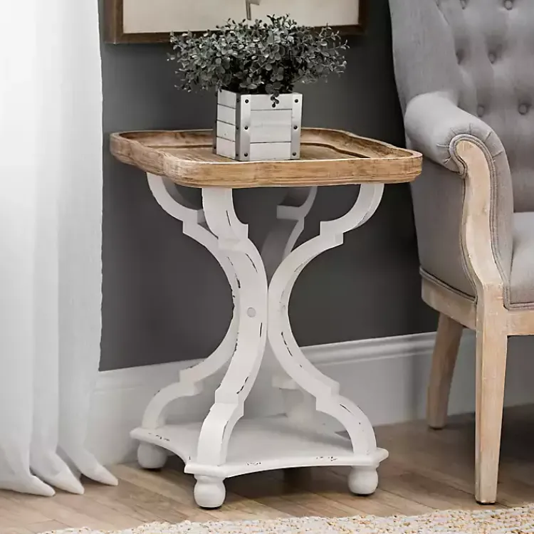 Accent & End Tables-Kirklands Home Corina Scalloped Accent Table