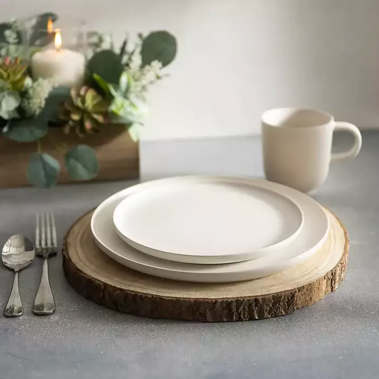 Serving & Entertaining-Kirklands Home Decorative Wood Slice Charger