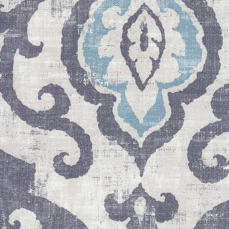 Accent Chairs-Kirklands Home Suri Blue Swoop Accent Chair