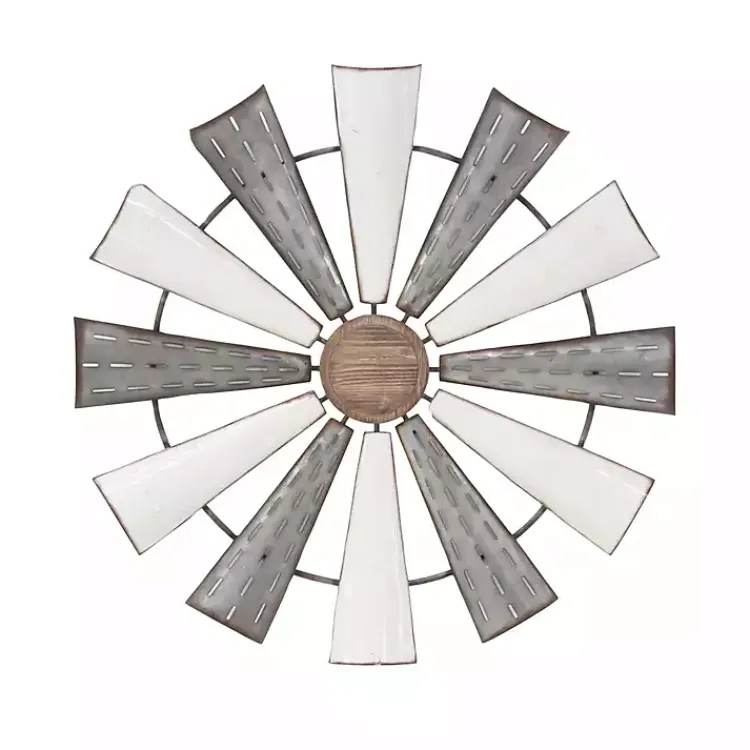 Wall Plaques-Kirklands Home Rustic Metal Windmill Wall Plaque