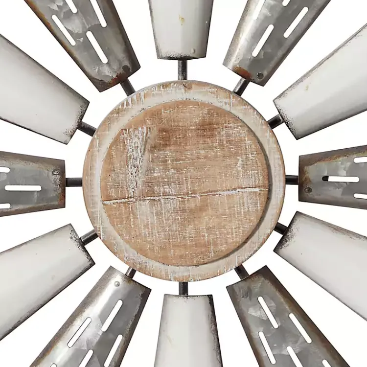 Wall Plaques-Kirklands Home Rustic Metal Windmill Wall Plaque