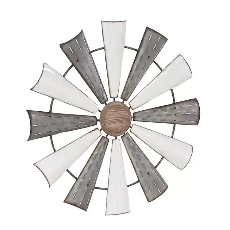 Wall Plaques-Kirklands Home Rustic Metal Windmill Wall Plaque
