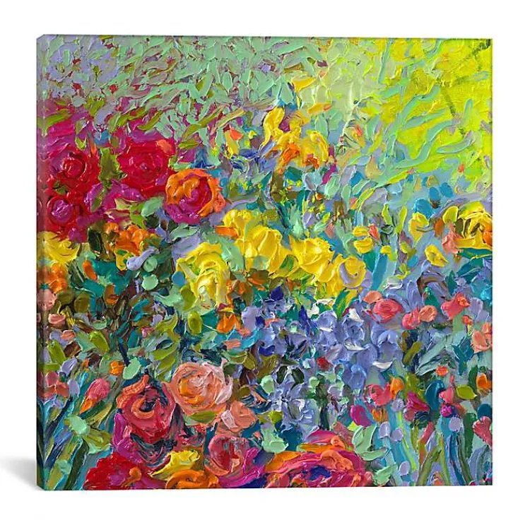 Canvas Art-Kirklands Home Clay Flowers Canvas Art Print Multi