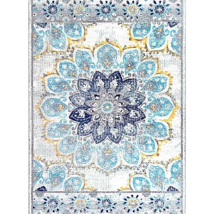 Area Rugs-Kirklands Home Blue Kiyoko Area Rug, 5x7 Multi