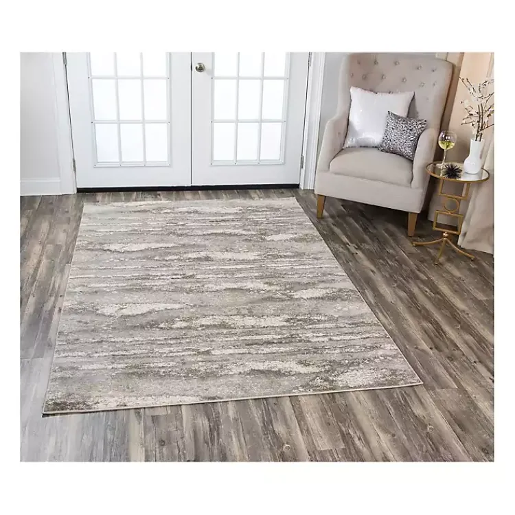 Area Rugs-Kirklands Home Beige Edward Abstract Area Rug, 5x7