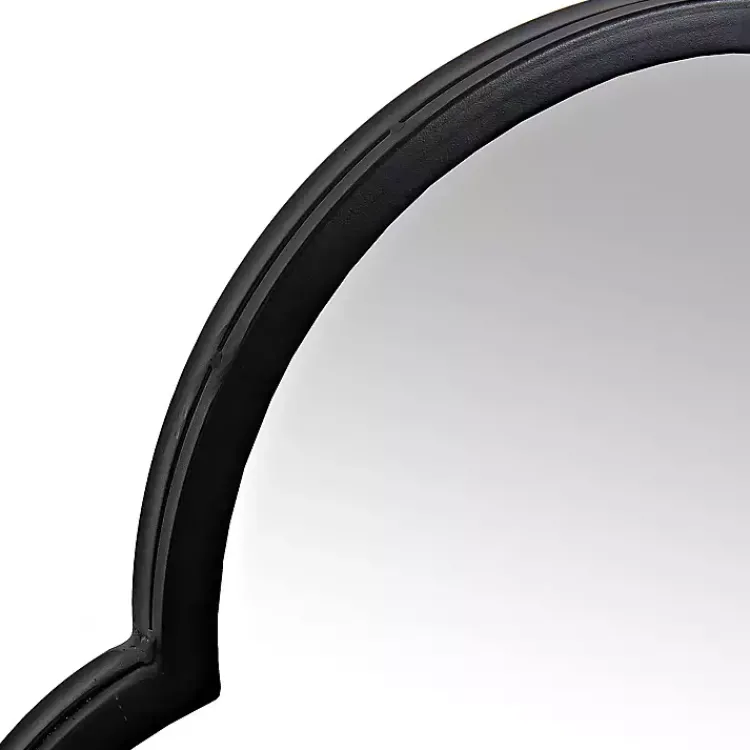 Decorative Mirrors-Kirklands Home Maria Metal Arch Wall Mirror Black