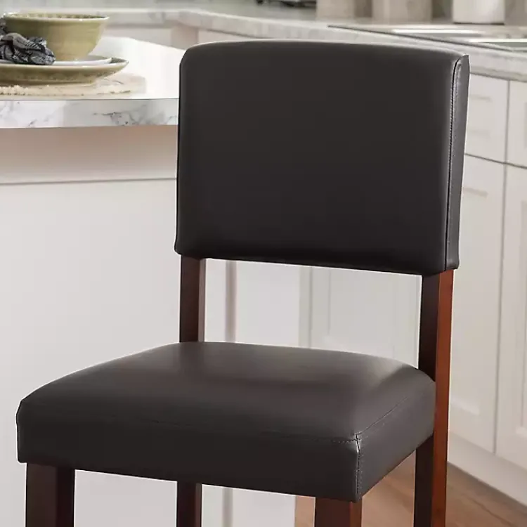 Bar Stools & Counter Height Stools-Kirklands Home Sydney Espresso Counter Stool Brown