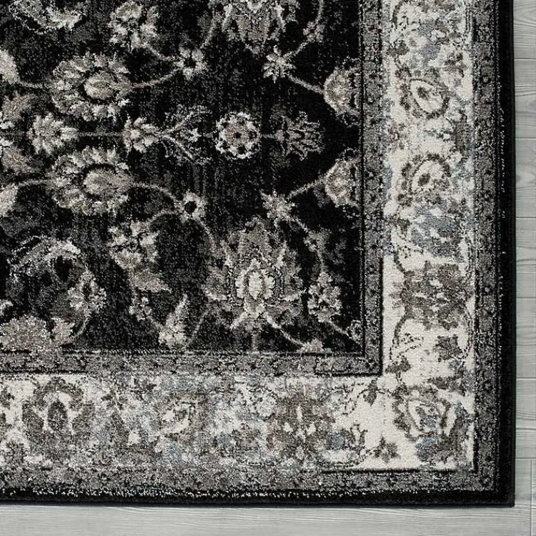 Area Rugs-Kirklands Home Black Alex Area Rug, 5x7