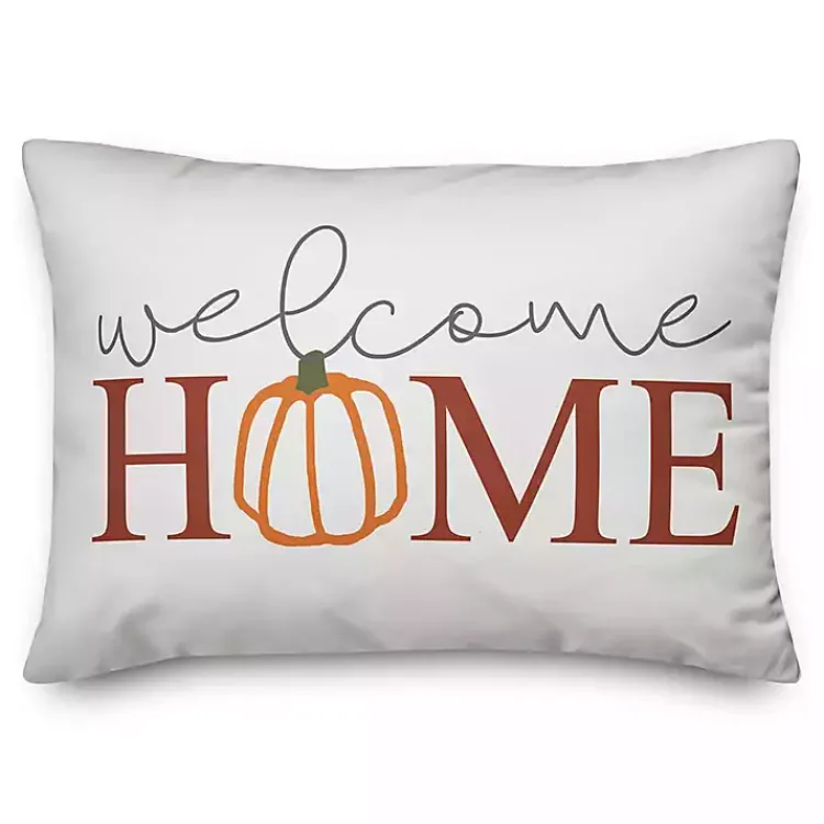 Outdoor Cushions & Pillows-Kirklands Home Welcome Home Double Sided Outdoor Accent Pillow Multi
