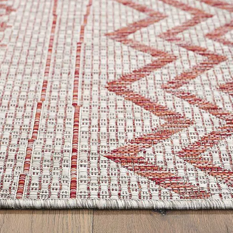 Outdoor Rugs-Kirklands Home Geometric Stripe Sun Shower Outdoor Area Rug, 5x8