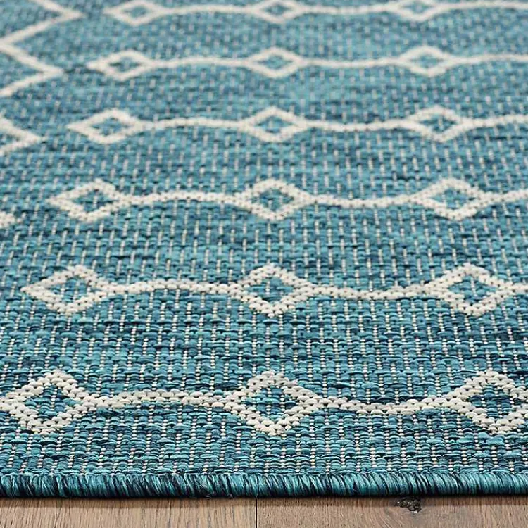 Outdoor Rugs-Kirklands Home Placid Portico Sun Shower Outdoor Area Rug, 5x8