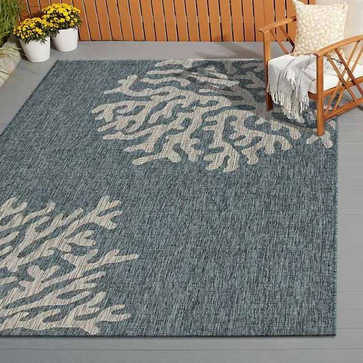 Outdoor Rugs-Kirklands Home Andros Reef Captiva Outdoor Area Rug, 7x9
