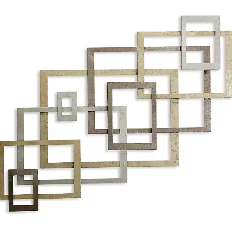 Wall Plaques-Kirklands Home Modern Glossy Squares Wall Sculpture