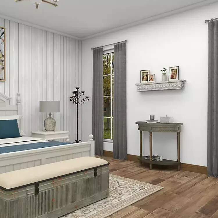 Shelves-Kirklands Home Ornate Farmhouse Wooden Wall Shelf, 36 in.