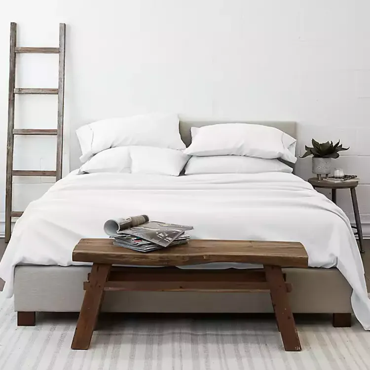 Bed Sheets-Kirklands Home Ultra Soft 6-pc. Queen Sheet Set White