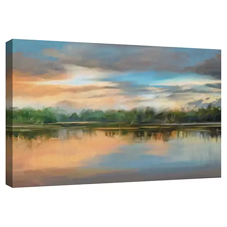 Canvas Art-Kirklands Home Lakeside Light Canvas Art Print Multi