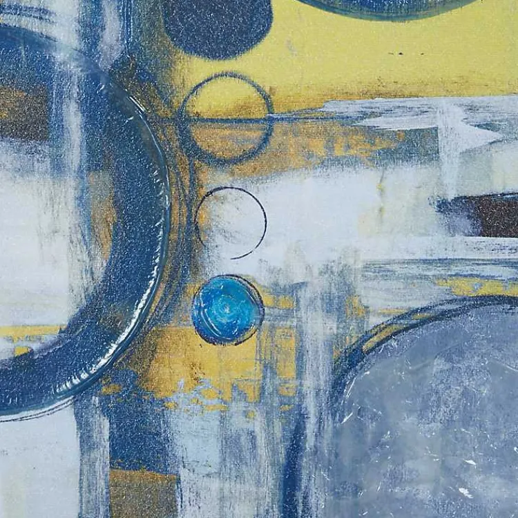 Framed Art-Kirklands Home Bliss Multi-Sized Canvas Art Prints, Set of 5 Blue