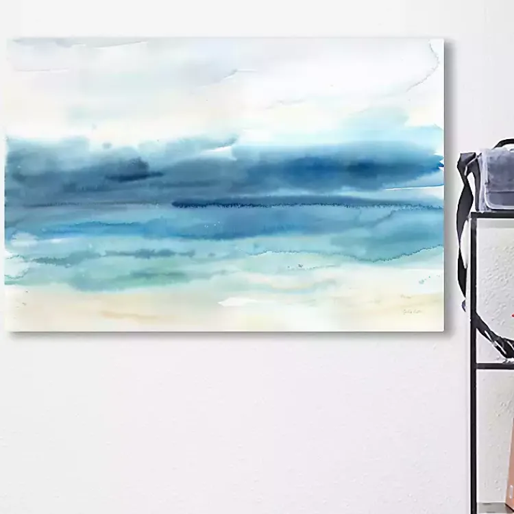 Canvas Art-Kirklands Home Abstract Indigo Seascape Giclee Canvas Art Print