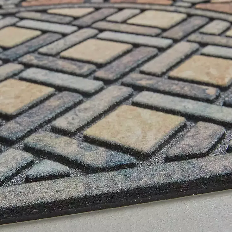 Doormats-Kirklands Home Deco Tile Slice Doormat Brown