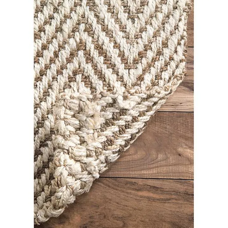 Area Rugs-Kirklands Home Brown Chevron Valen Area Rug, 8x10