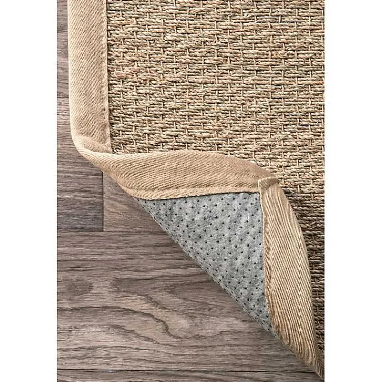 Area Rugs-Kirklands Home Natural Seagrass Percey Area Rug, 5x8 Tan