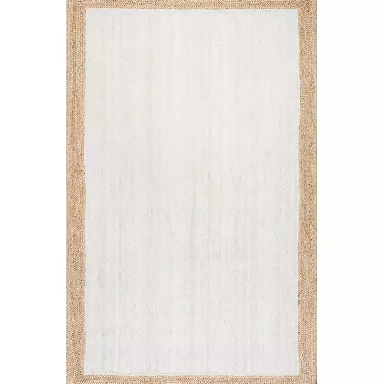Area Rugs-Kirklands Home White Eugene Woven Area Rug, 8x10