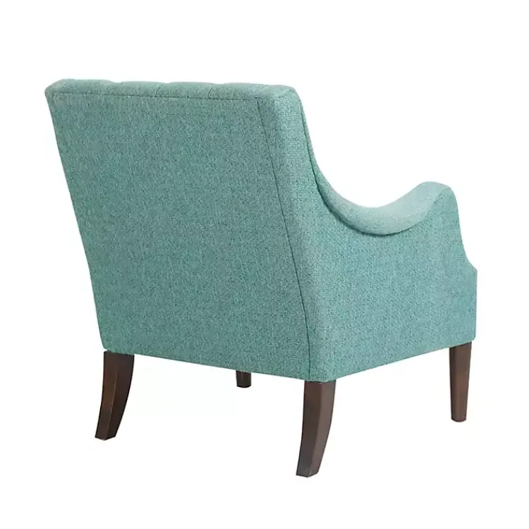 Accent Chairs-Kirklands Home Elle Tufted Teal Accent Chair Green
