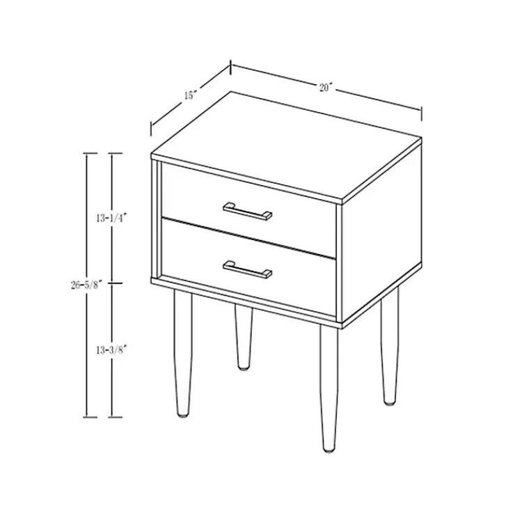 Accent & End Tables-Kirklands Home Mid-Century Modern Accent Table Black