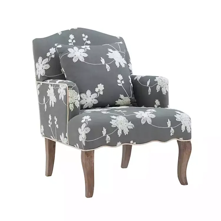 Accent Chairs-Kirklands Home Natalie Floral Accent Chair