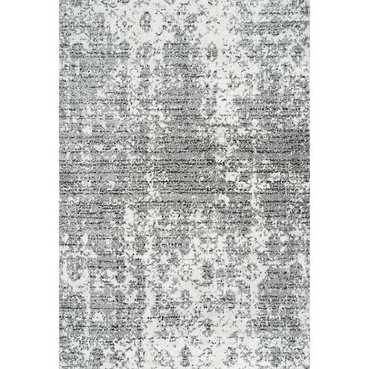 Area Rugs-Kirklands Home Silver Deena Abstract Area Rug, 5x8