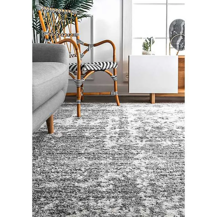 Area Rugs-Kirklands Home Silver Deena Abstract Area Rug, 7x9