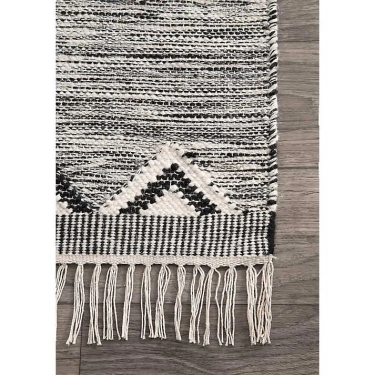 Area Rugs-Kirklands Home Sofia Moroccan Fringe Area Rug, 5x8 Gray