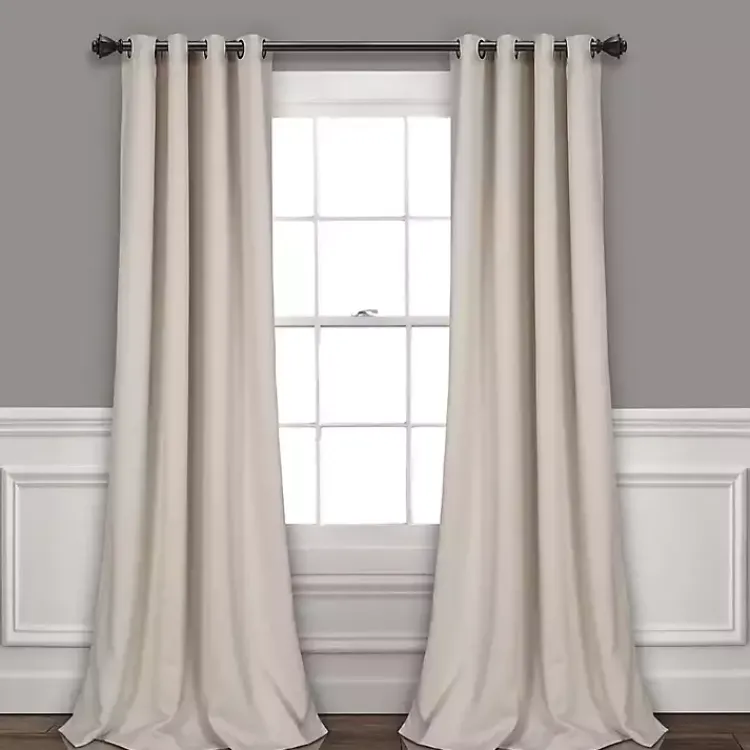 Curtains & Drapes-Kirklands Home Wheat Lush Insulated Curtain Panel Set, 108 in. Tan