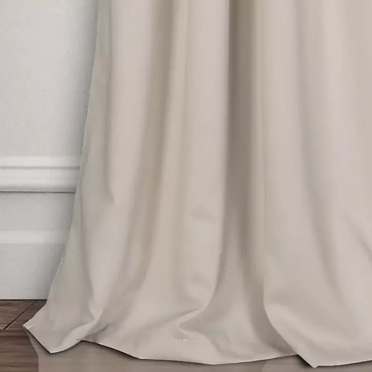 Curtains & Drapes-Kirklands Home Wheat Lush Insulated Curtain Panel Set, 120 in. Tan