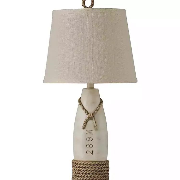 Table Lamps-Kirklands Home Martha's Vineyard White Buoy Table Lamp