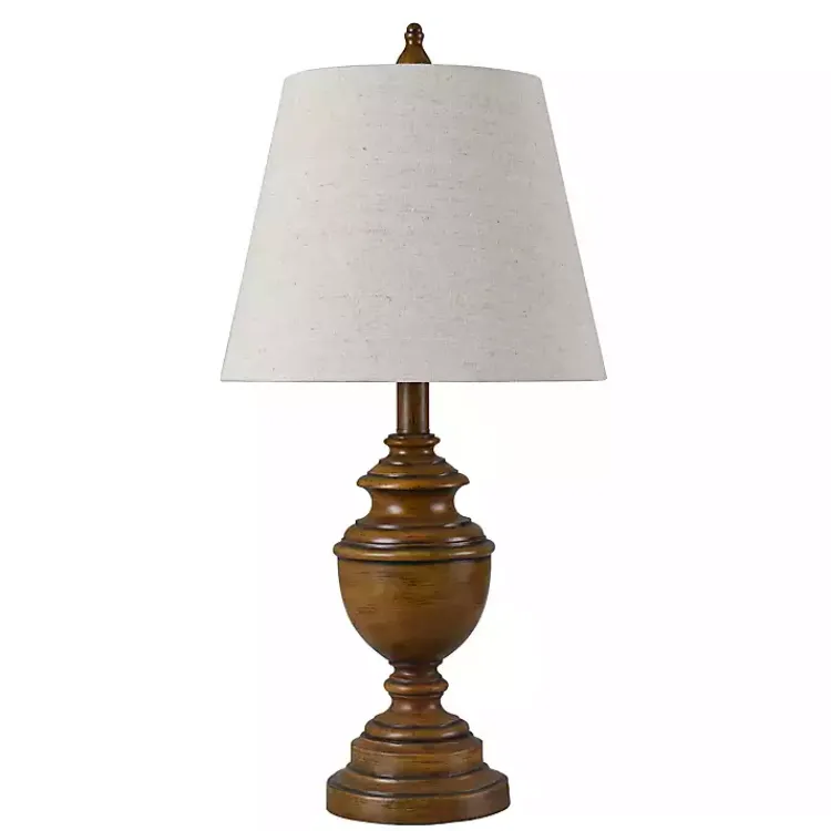 Table Lamps-Kirklands Home Brown Farmhouse Accent Table Lamp Tan