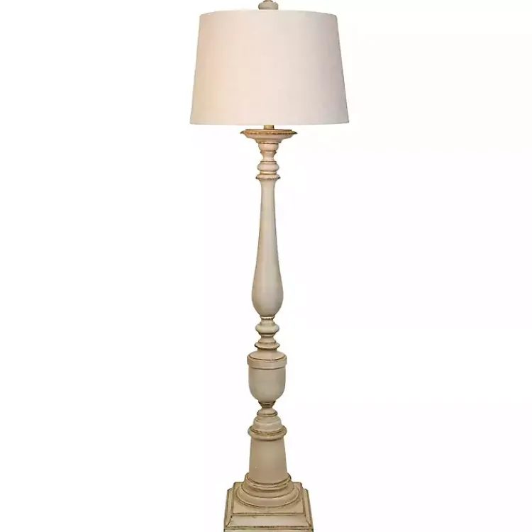 Floor Lamps-Kirklands Home Classic Spindle Floor Lamp Tan