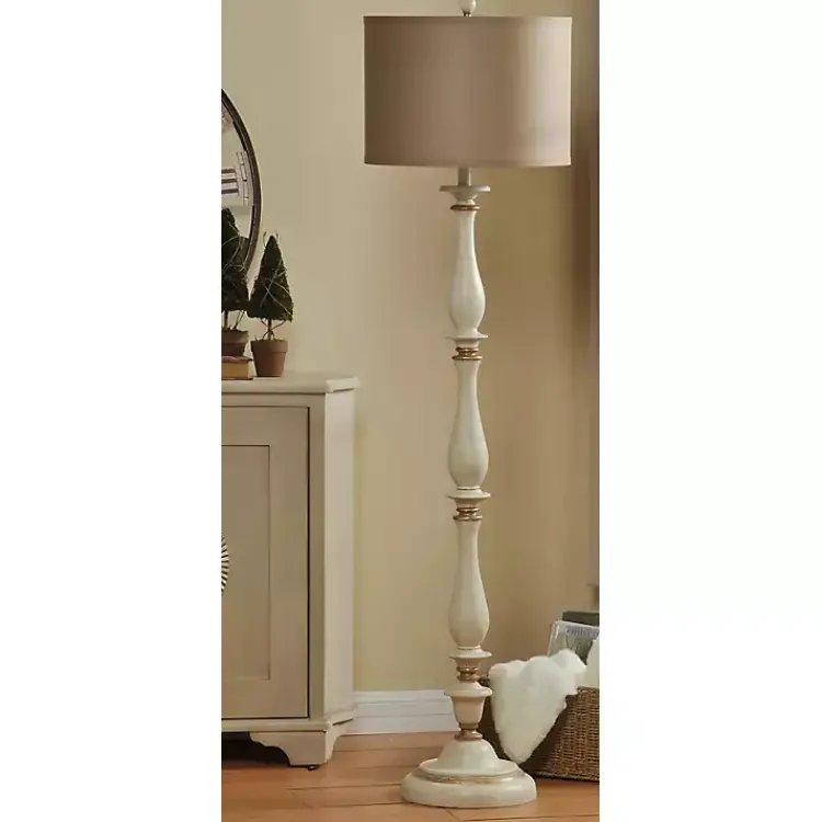 Floor Lamps-Kirklands Home Traditional Marseilles Floor Lamp Tan