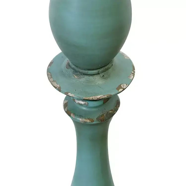 Floor Lamps-Kirklands Home Blue Traditional Avignon Floor Lamp Tan