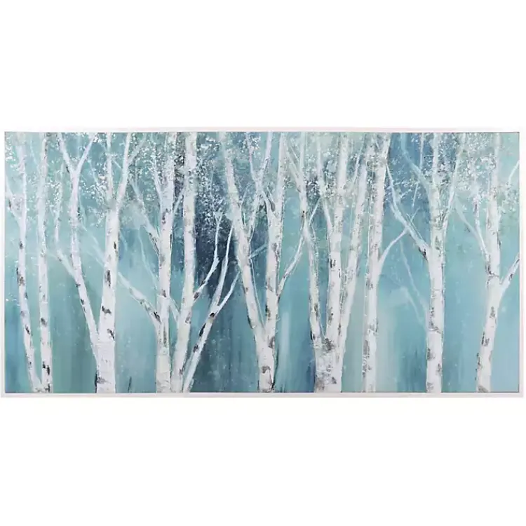 Canvas Art-Kirklands Home Soft Birch on Framed Canvas Art Print by Nan Blue