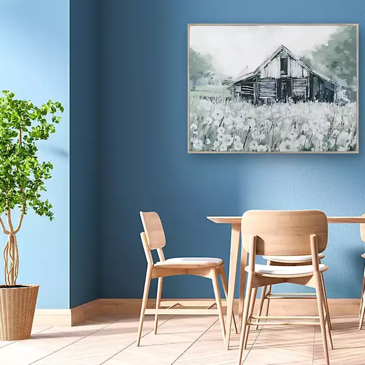 Canvas Art-Kirklands Home Dandelion Barn Framed Canvas Art Print Multi
