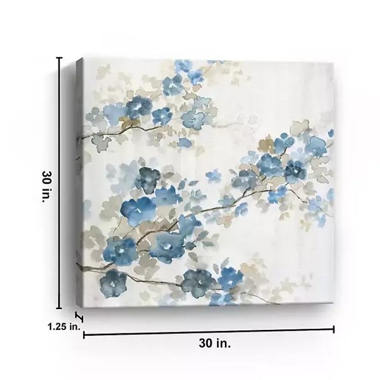 Canvas Art-Kirklands Home Dogwood in I Giclee Canvas Art Print Blue