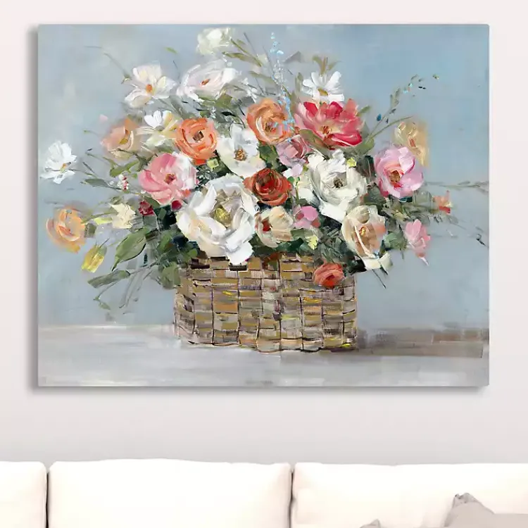 Canvas Art-Kirklands Home Fresh Flower Market Canvas Art Print Multi