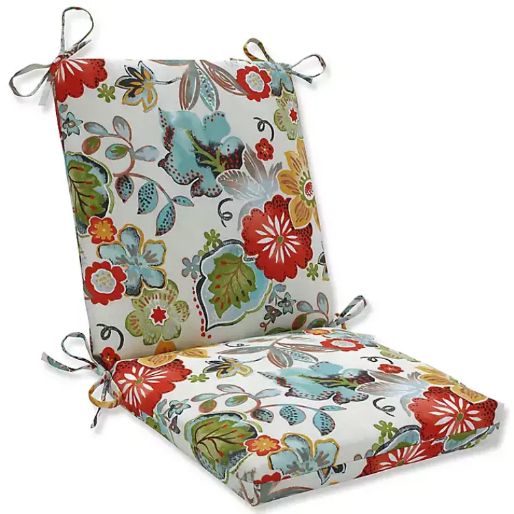 Outdoor Cushions & Pillows-Kirklands Home Ivory Alatriste Outdoor Chair Cushion Multi