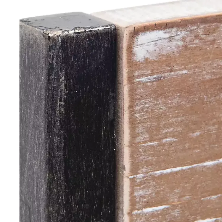 Decorative Mirrors-Kirklands Home Wood and Metal Framed Round Industrial Mirror