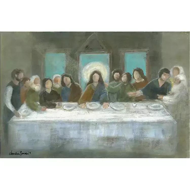 Canvas Art-Kirklands Home The Last Supper Canvas Art Print by Chandra Savaso Multi
