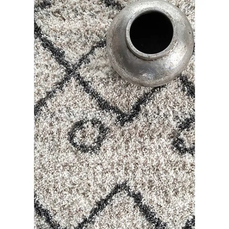 Area Rugs-Kirklands Home Kristi Shag Transitional Area Rug, 5x7