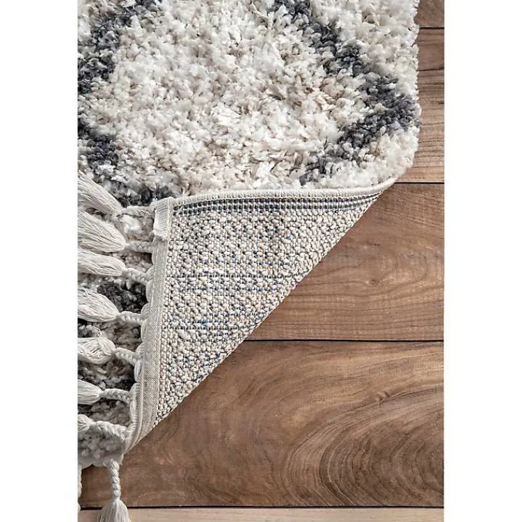 Area Rugs-Kirklands Home Kristi Shag Transitional Area Rug, 5x7