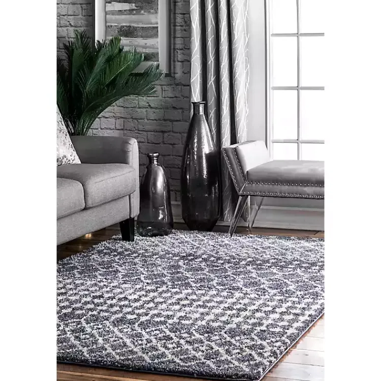 Area Rugs-Kirklands Home Barbara Moroccan Area Rug, 5x8 Gray